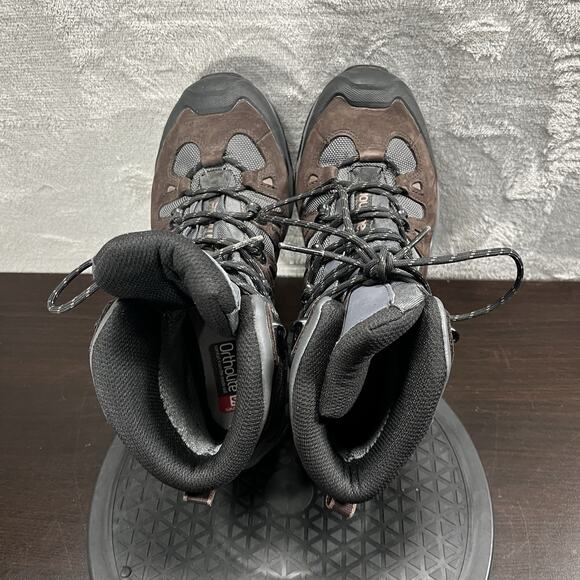 Salomon Womens Size 9 Quest 4D 2 Gtx Goretex Brown Hiking Outdoor Lace Up Boots - Picture 5 of 10